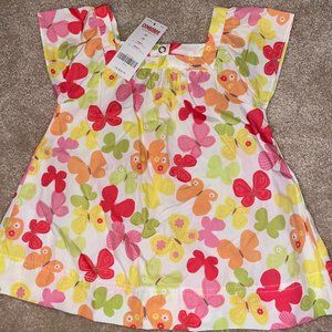 Gymboree butterfly top button back swing top girls size 4T NEW